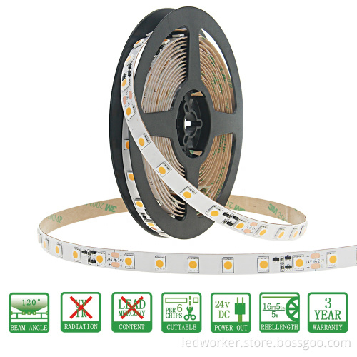 Flexible Constant Current 100 Feet 24V SMD 5050 LED Strip Without Resistor